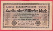 Německo - 200 Milliarden mark 15.10.1923-série WB-46