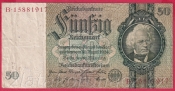 Německo - 50 Reichsmark 30.3.1933 - série B - K - 8  m.č.