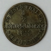 Německo - Hannover - 1/2 Groschen 1858 B