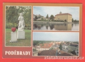 Poděbrady-lázně s řekou