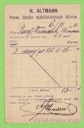 Rakousko - razítko Těšín 1, H.Altmann, fabryka likierów II.