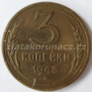 Rusko - 3 kopějka 1943