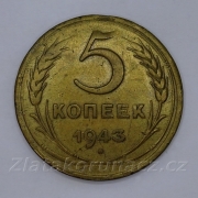 Rusko - 5 kopějka 1943