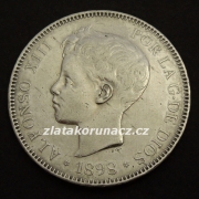 Španělsko - 5 pesetas 1898 SG-V