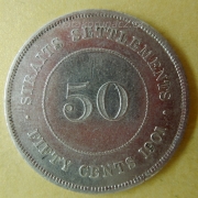 Straits Settlements - 50 cents 1901	