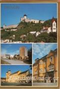 Trenčín - pohled na hrad, hotel Laugaricio